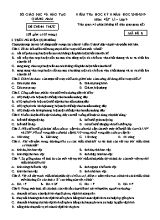 Đề kiểm tra học kỳ 2 môn Vật lý Lớp 9 - Mã đề B - Năm học 2018-2019 - Sở giáo dục và đào tạo Quảng Nam